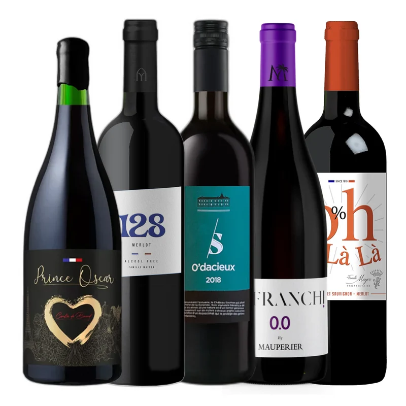 Collection 5 vins rouges de Bordeaux