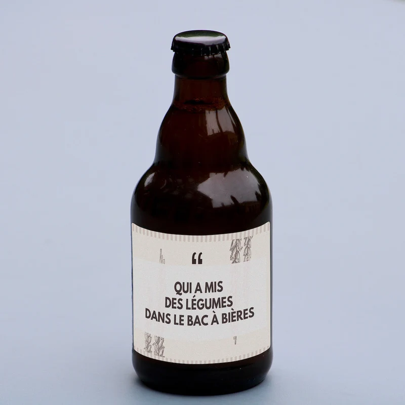 Des légumes dans le bac à bières