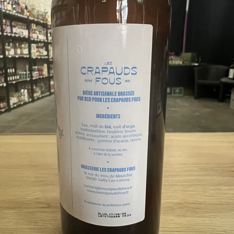 Bière blanche Les Crapauds Fous - 75 cl