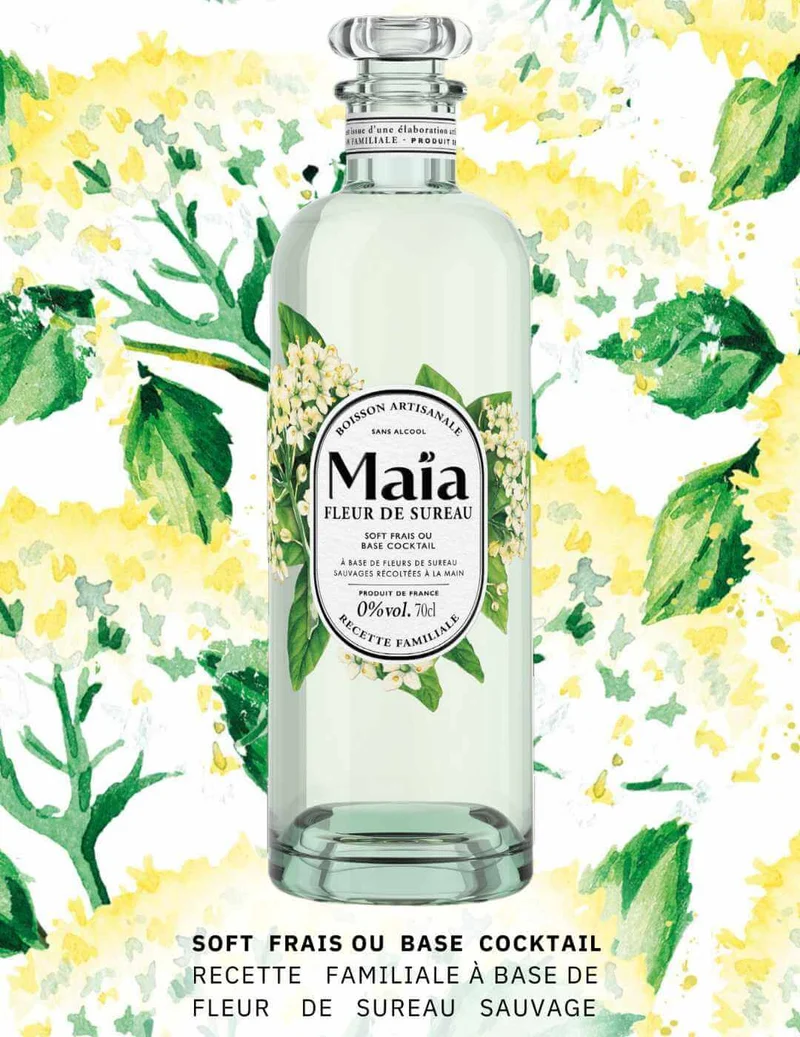 Apéritif Maïa Fleur de Sureau sans alcool 0,0%