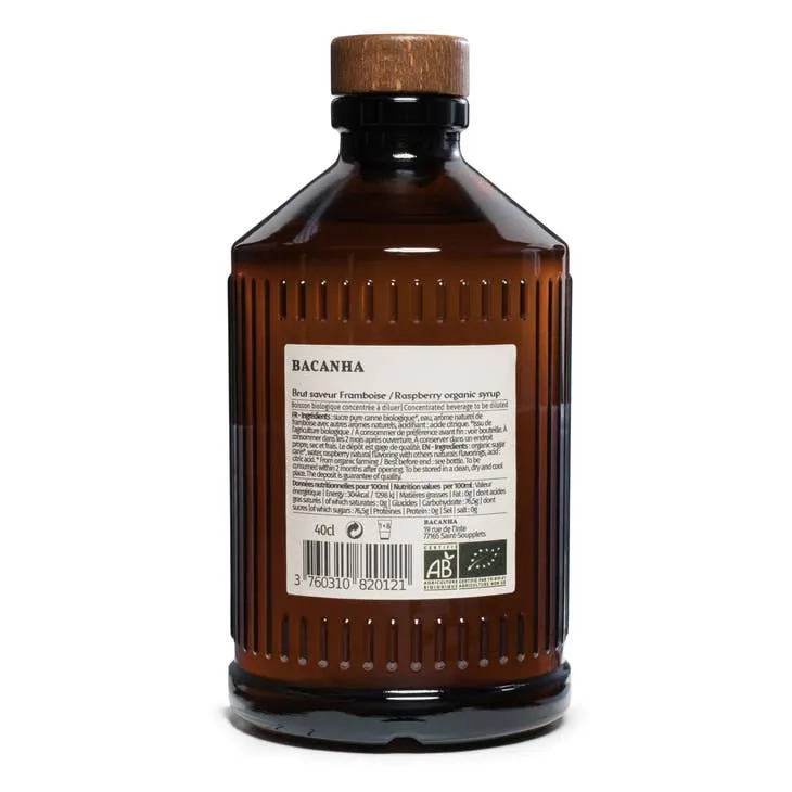Sirop Framboise Brut Biologique - Bacanha
