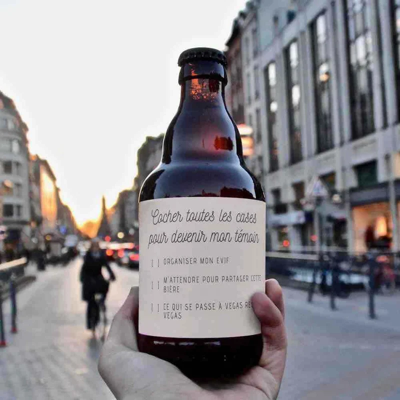 Bière demande témoin femme To do list EVJF
