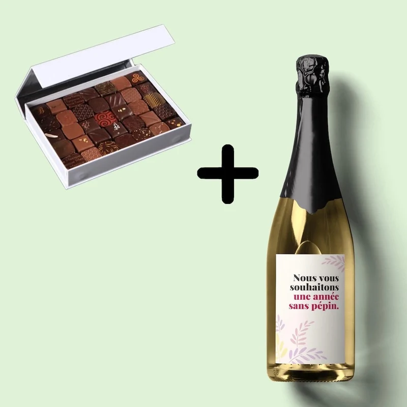 Coffret cadeau champagne sur mesure - pour professionnels
