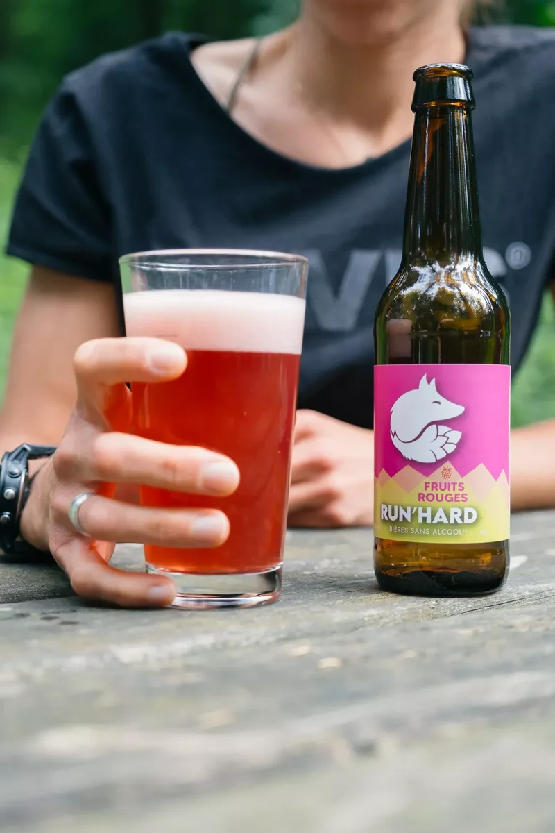 Bière fruits rouges RUN'HARD sans alcool 0,4% - 33 cl