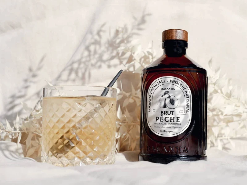 Sirop de Pêche Blanche Brut Biologique - Bacanha