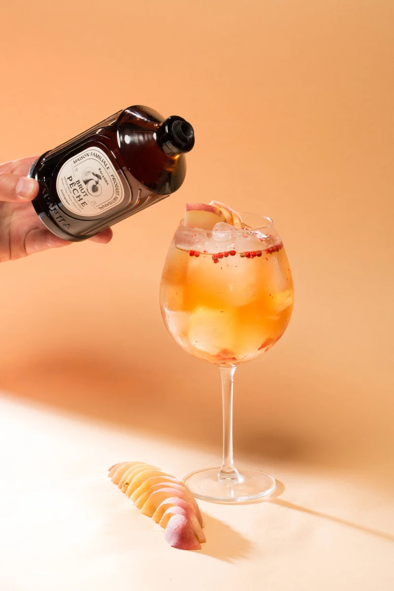 Sirop de Pêche Blanche Brut Biologique - Bacanha