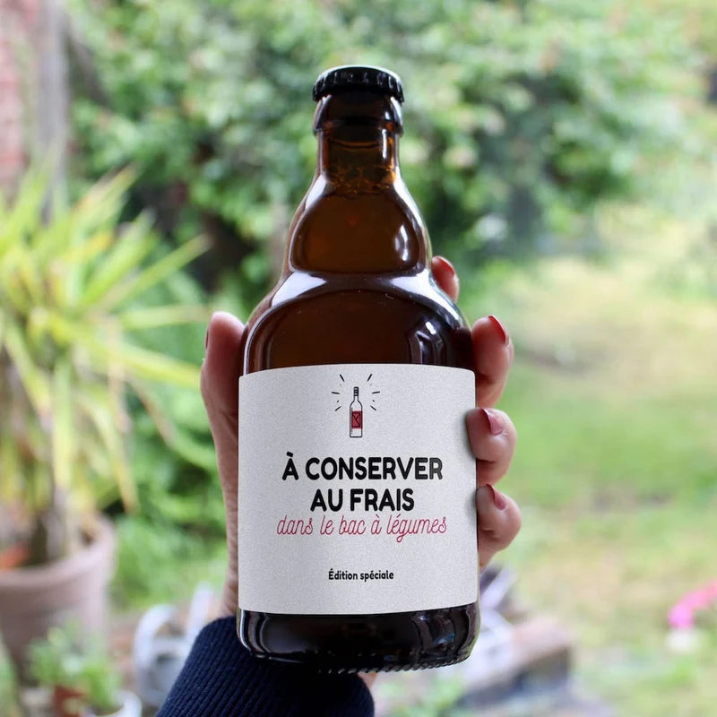Bière à conserver au frais dans le bac à légumes