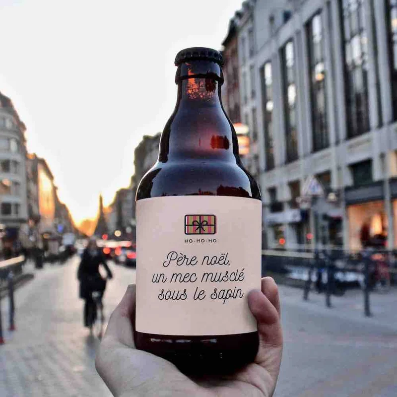 Bière un mec musclé