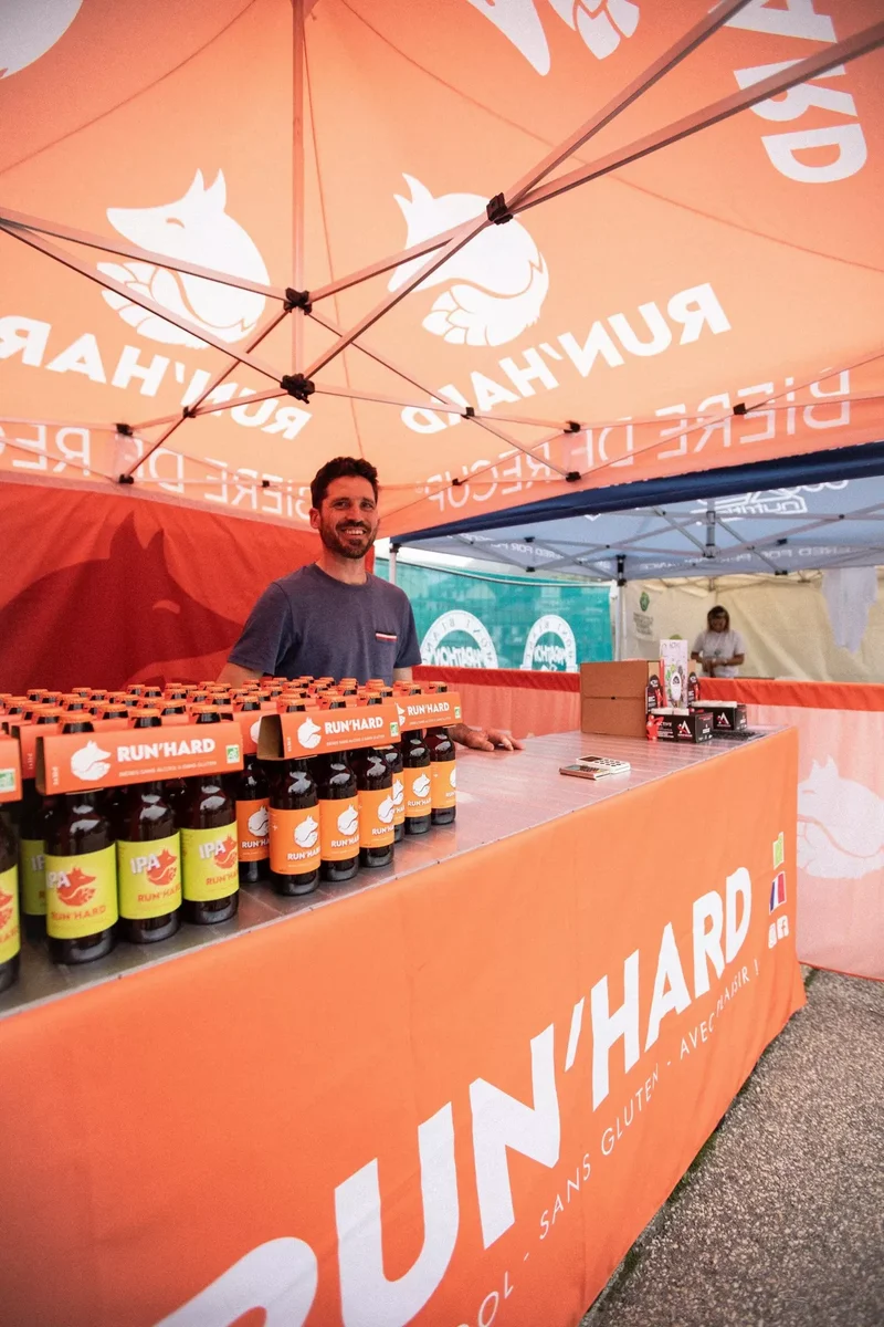Bière IPA RUN'HARD sans alcool ni gluten 0,4% - 75 cl