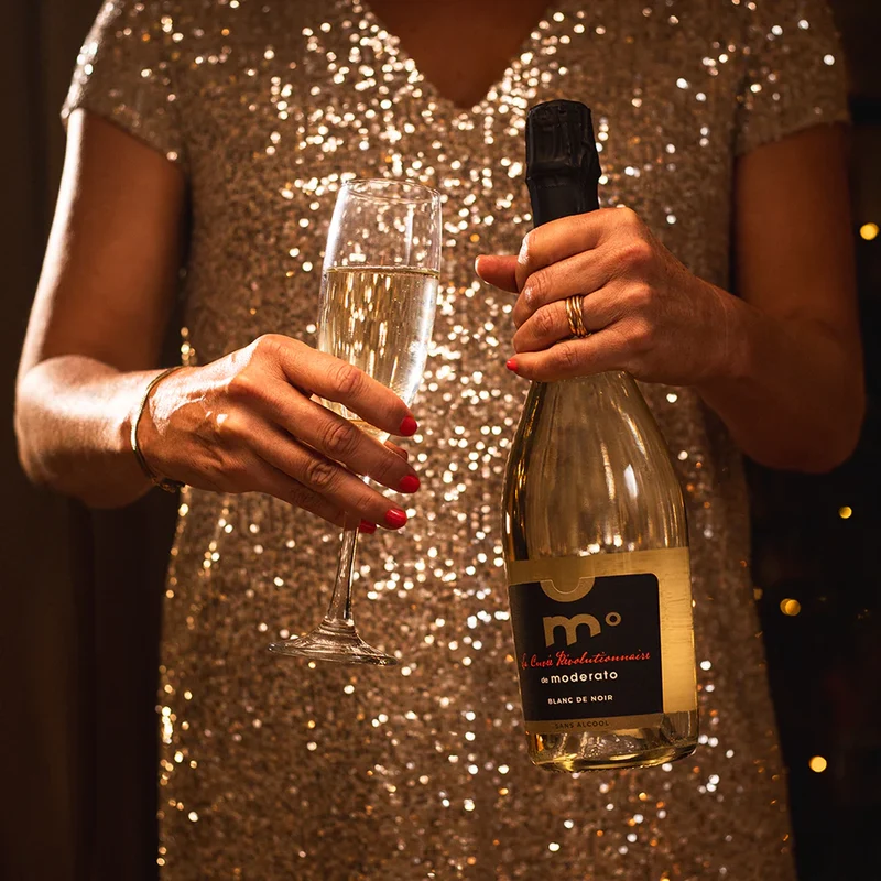 Le Pétillant Blanc de Noir sans alcool 0,5% - La Cuvée Révolutionnaire de Moderato