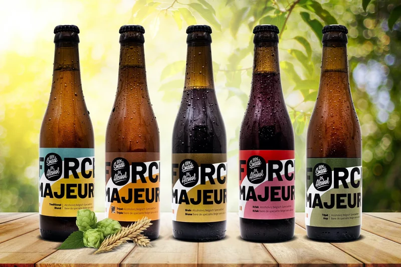 Collection 5 bières sans alcool Force Majeure