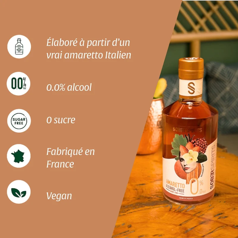 Sober Spirits Amaretto 0.0% - Alternative à l'Amaretto