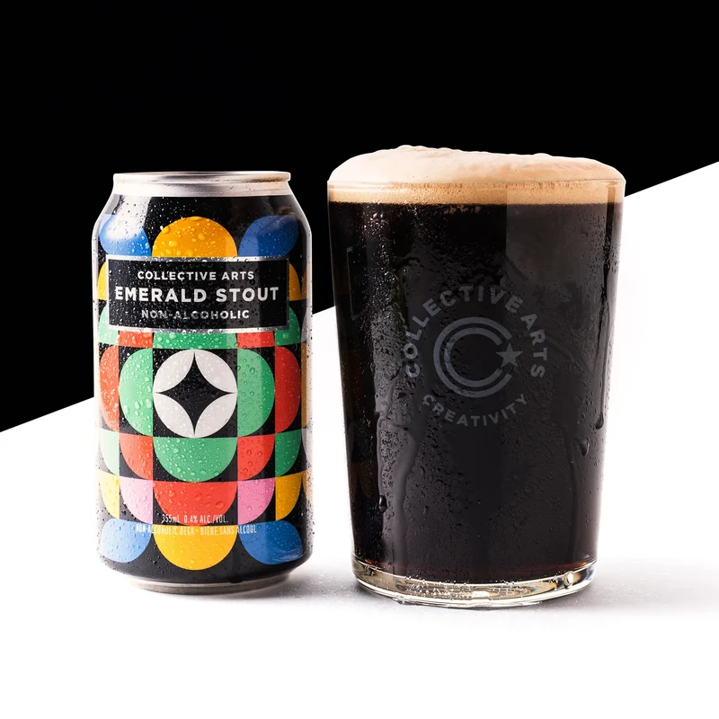 Bière Collective Arts Emerald Stout sans alcool 0,4%