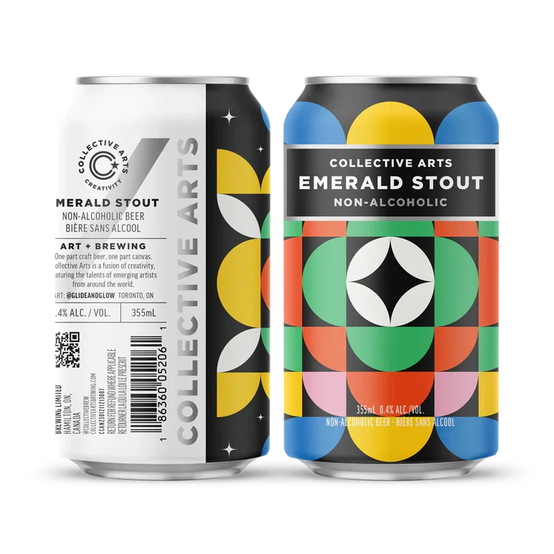 Bière Collective Arts Emerald Stout sans alcool 0,4%