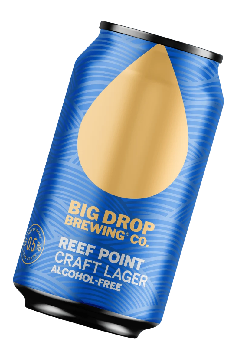 Bière Big Drop Reef Point Craft Lager 0,5% sans alcool