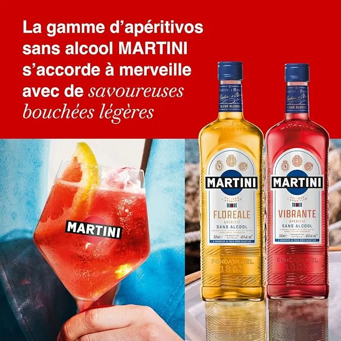 Apéritif Martini Vibrante 0,5% sans alcool