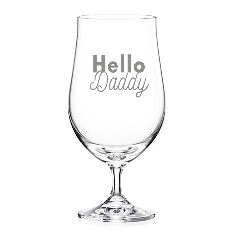 Verre à bière personnalisé - Hello daddy