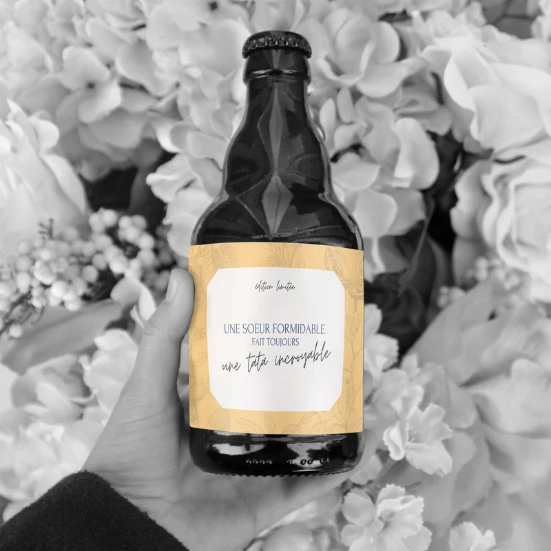 Cadeau annonce grossesse - Bière une sœur formidable
