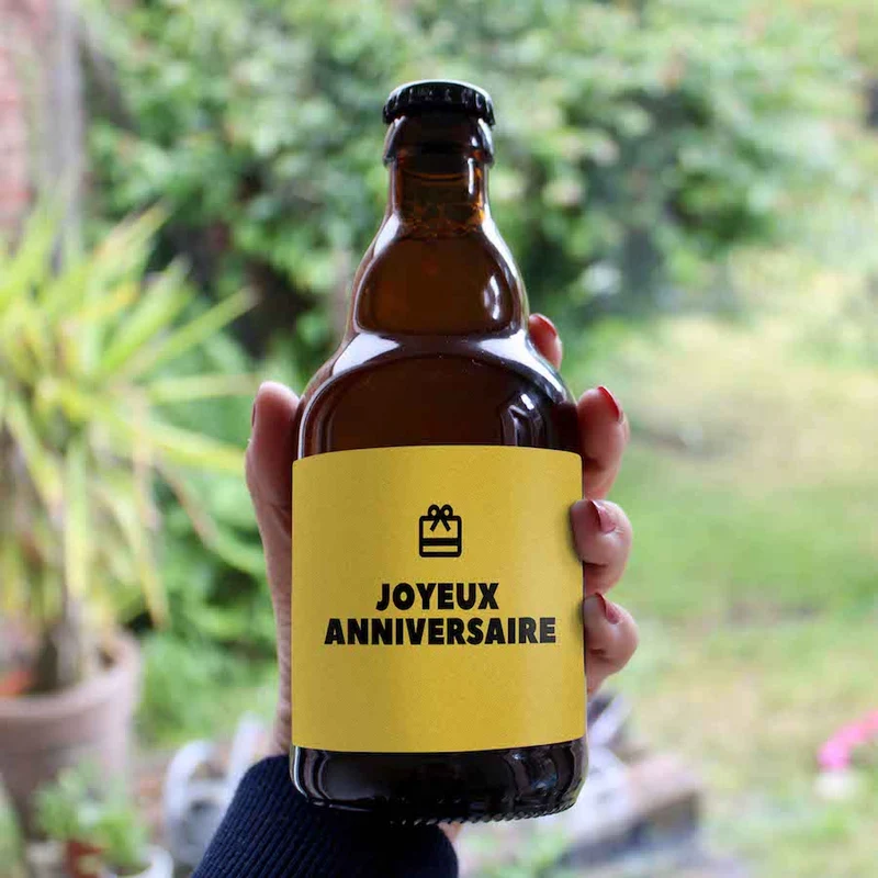 Bière joyeux anniversaire