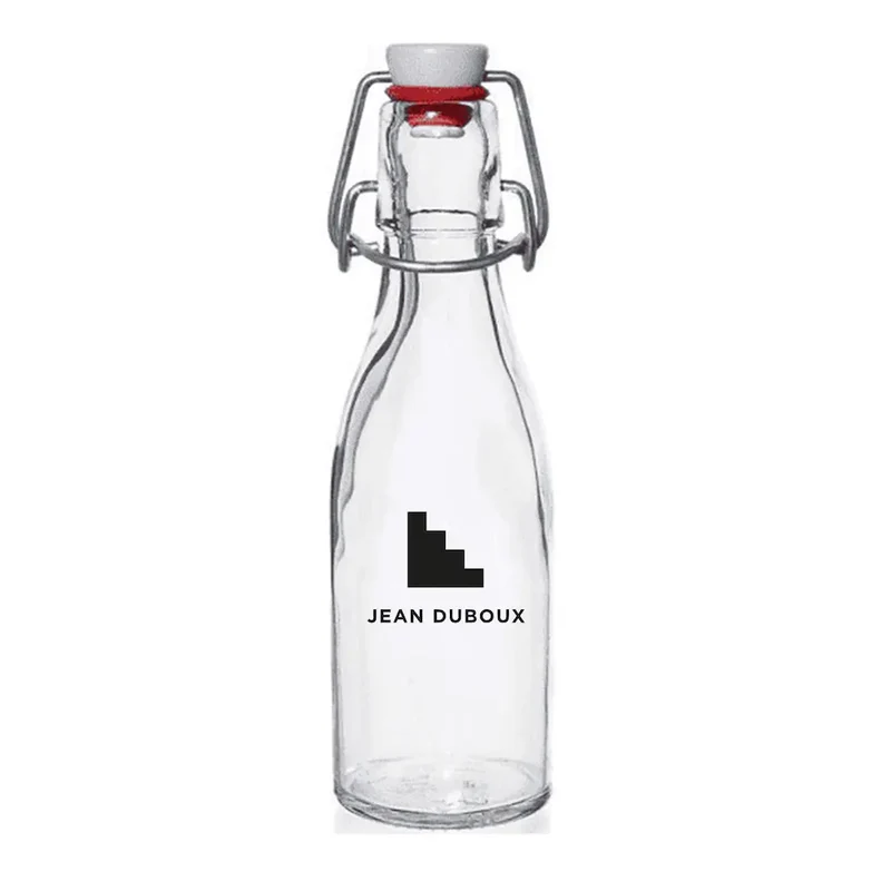 Bouteille en verre personnalisée - Bouchon mécanique 12.5cL