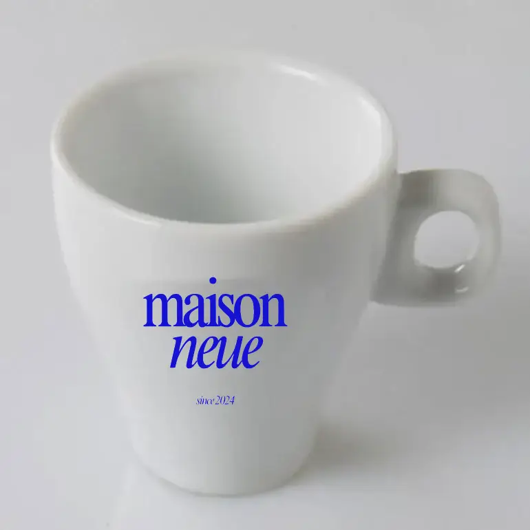 Petite tasse à café porcelaine personnalisée 8cl - CONIQUE