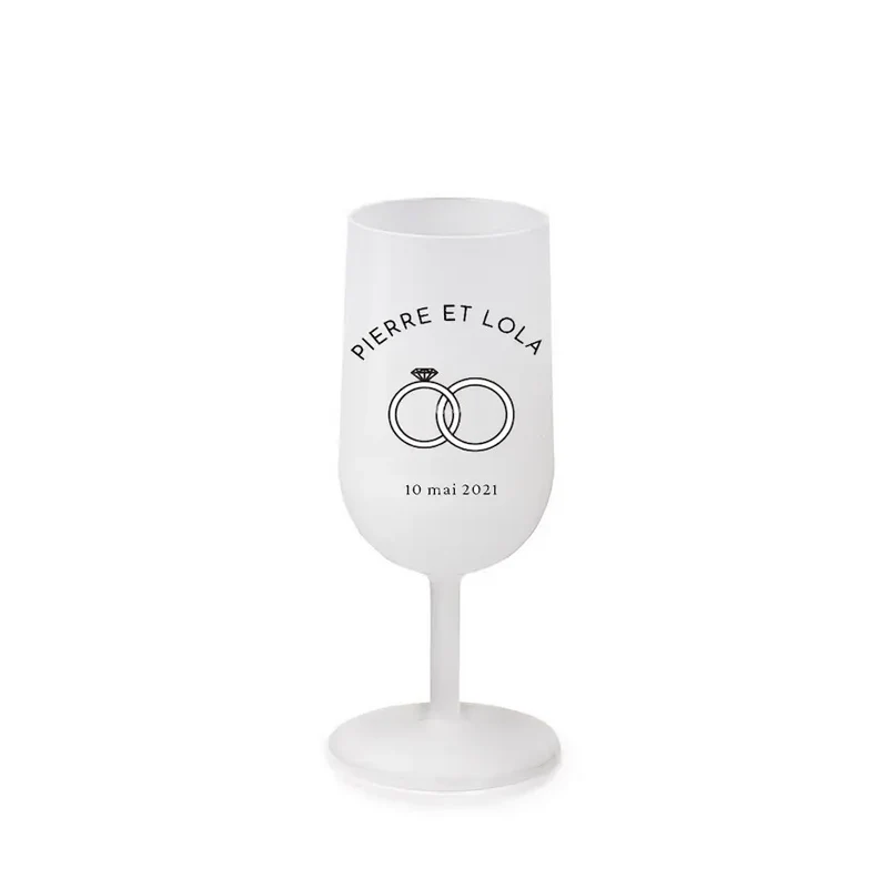 Verre à vin plastique à pieds incassable 18cL POLAR