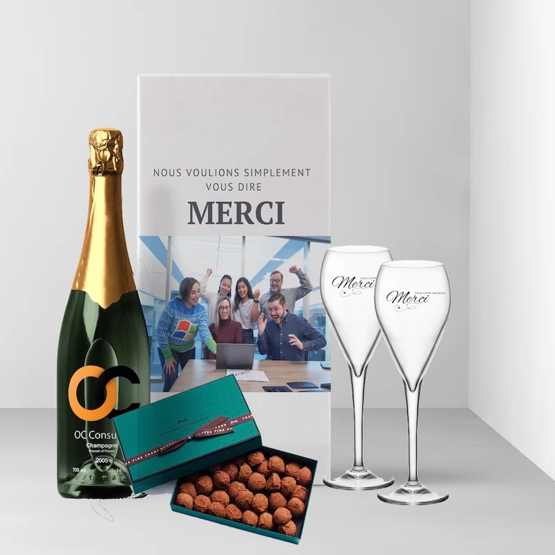 Champagne personnalisé d'entreprise
