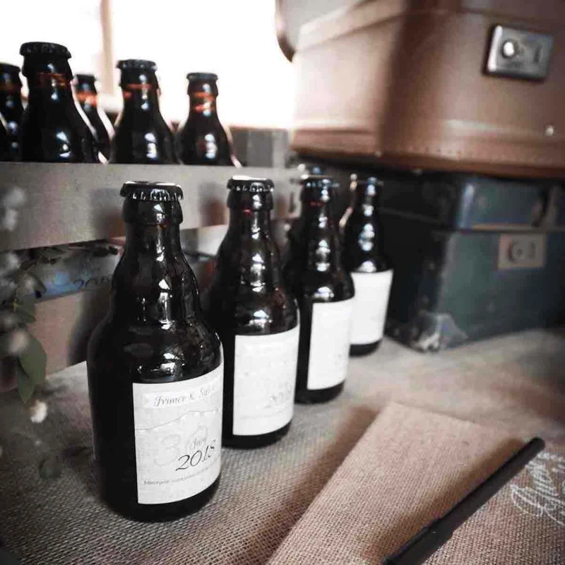 La bière personnalisée de mariage