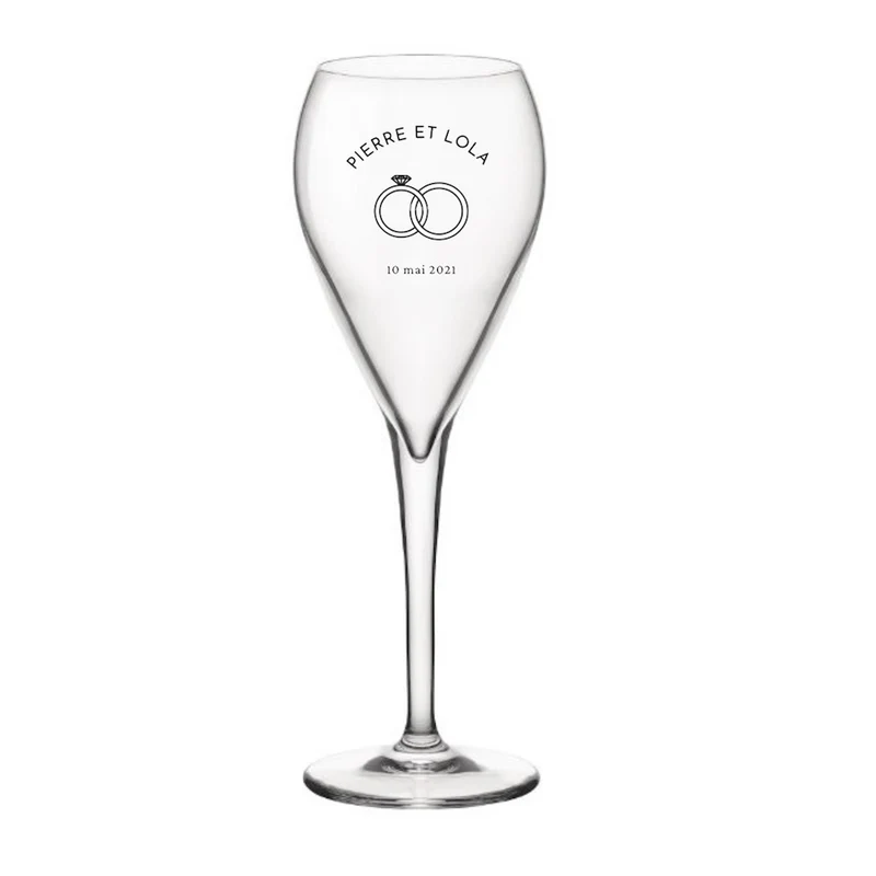Verre à champagne personnalisé pour professionnels (dès 120 unités)
