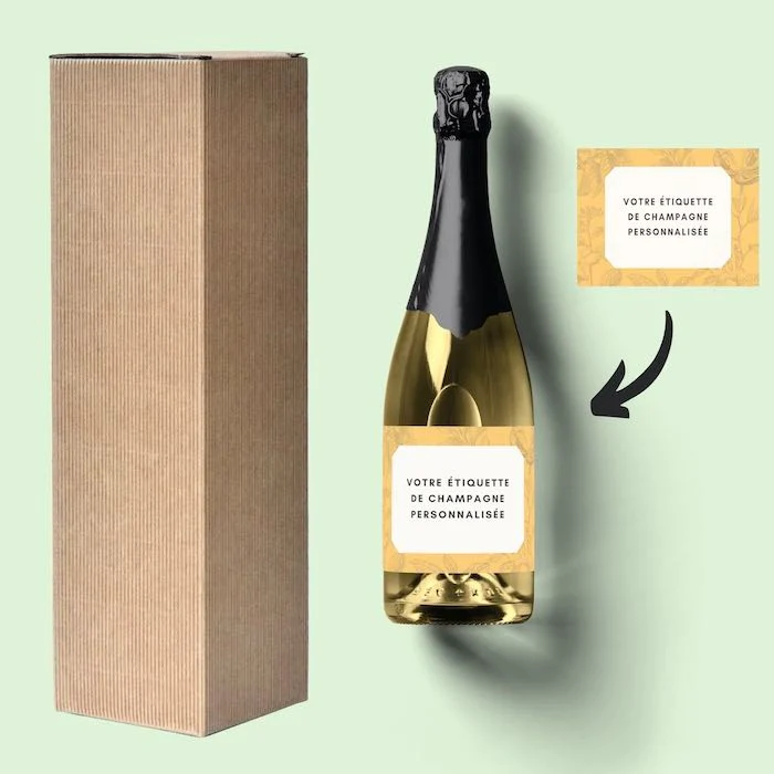 Coffret champagne personnalisé