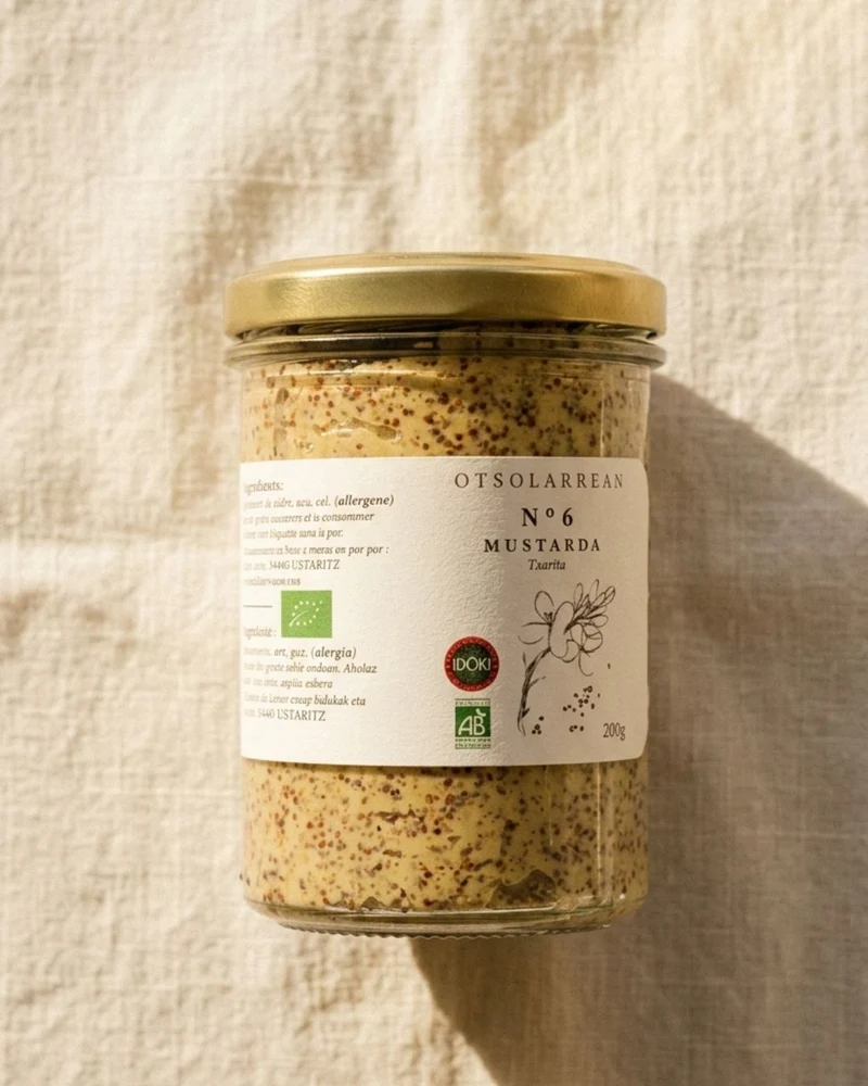 Moutarde du Pays Basque Otsolarrean | moutarde artisanale bio