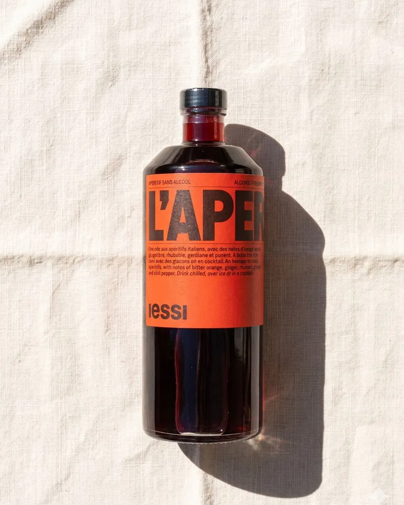 IESSI L'Aperitivo — Apéritif Sans Alcool Italien | Amaro artisanal, notes de cerise, gingembre et orange amère, 70 cl