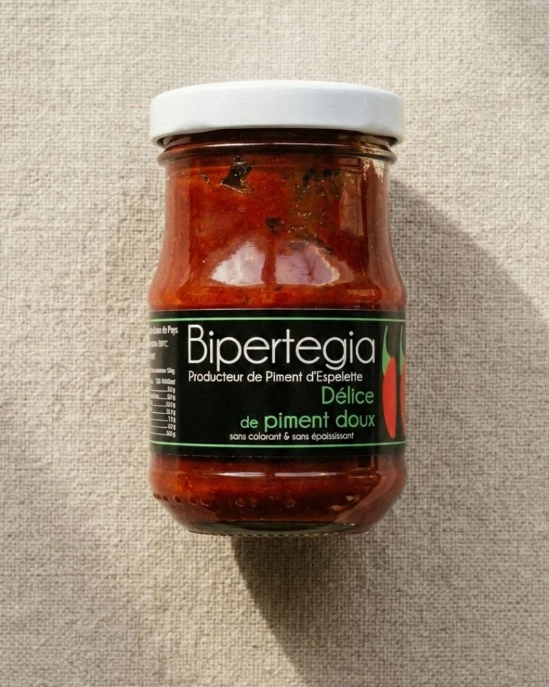 Délice de piment doux Bipertegia 100 g – condiment basque fruité et gourmand