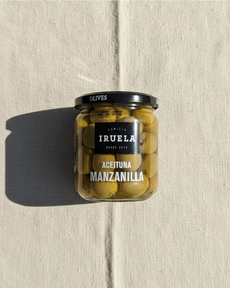 Olives Iruela Manzanilla – olives vertes espagnoles tradition tapas
