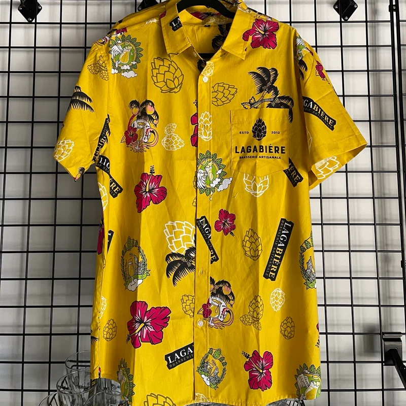 Chemise Hawaienne Jaune