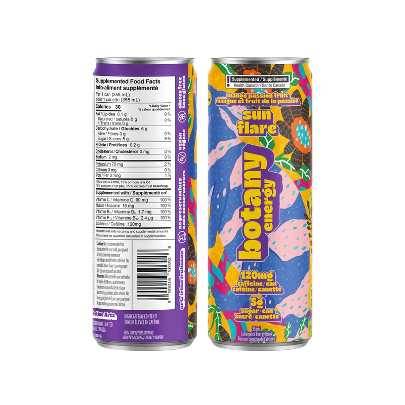 Botany Energy Sun Flare Mango Passionfruit