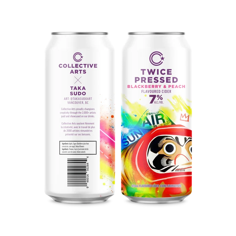Twice Pressed Blackberry & Peach Cider