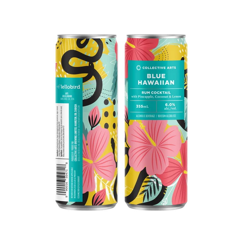 Blue Hawaiian Tropical Cocktail