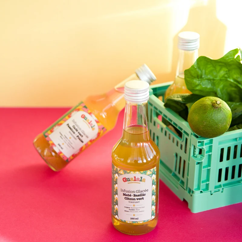 Infusion glacée bio - Maté Basilic Citron vert - Gualala