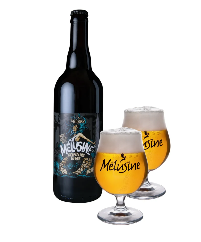 Coffret dégustation Mélusine 75cl + 2 verres