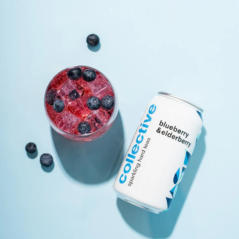 Blueberry & Elderberry Sparkling Hard Tea