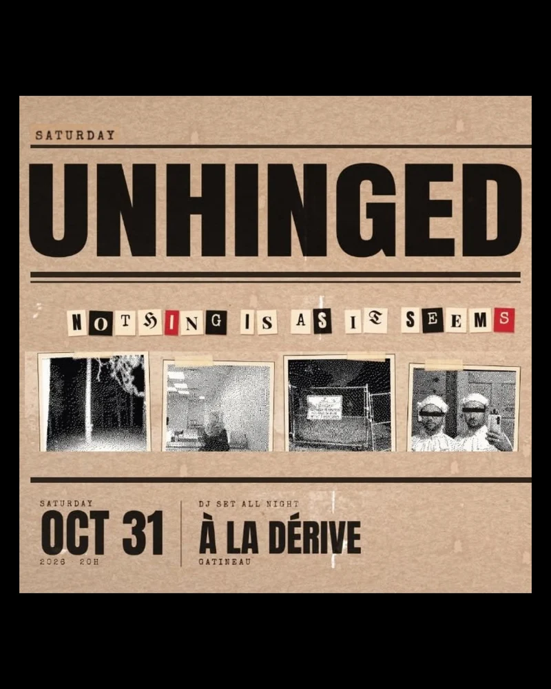 HALLOWEEN UNHINGED - 31 octobre
