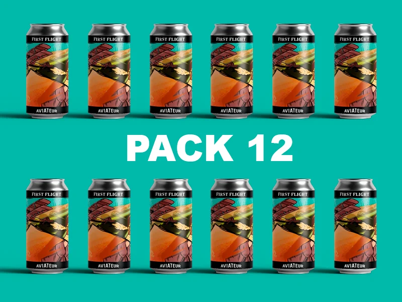 First Flight - Carton 12 - Bière Blonde Hoppy Pale Ale - Can 44cl - 5,6%