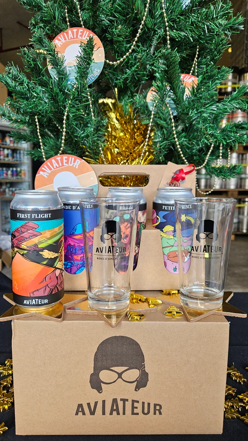 Coffret - 2 verres et 4 bières 44 cl