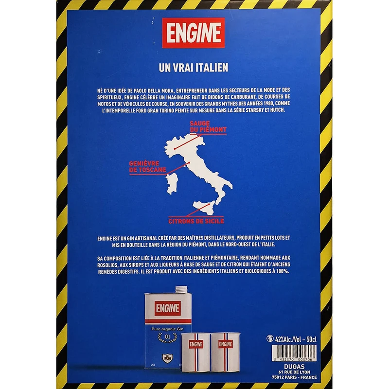 Coffret Gin Engine bio | 50 cl et 2 verres