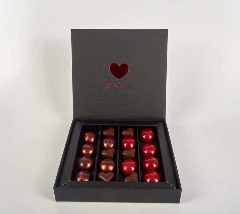 Coffret Saint Valentin boite de 16 Chocolats