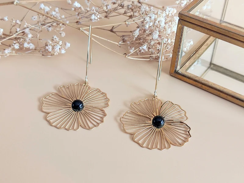 Boucles d'oreilles fleurs La Naturelle