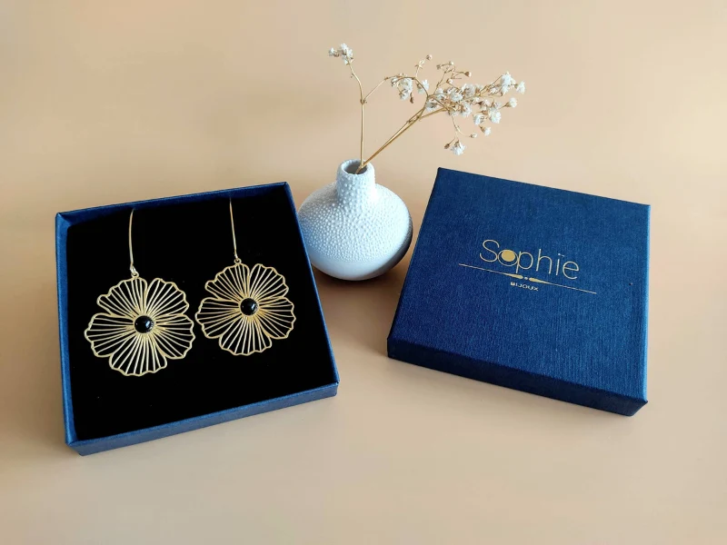 Boucles d'oreilles fleurs La Naturelle