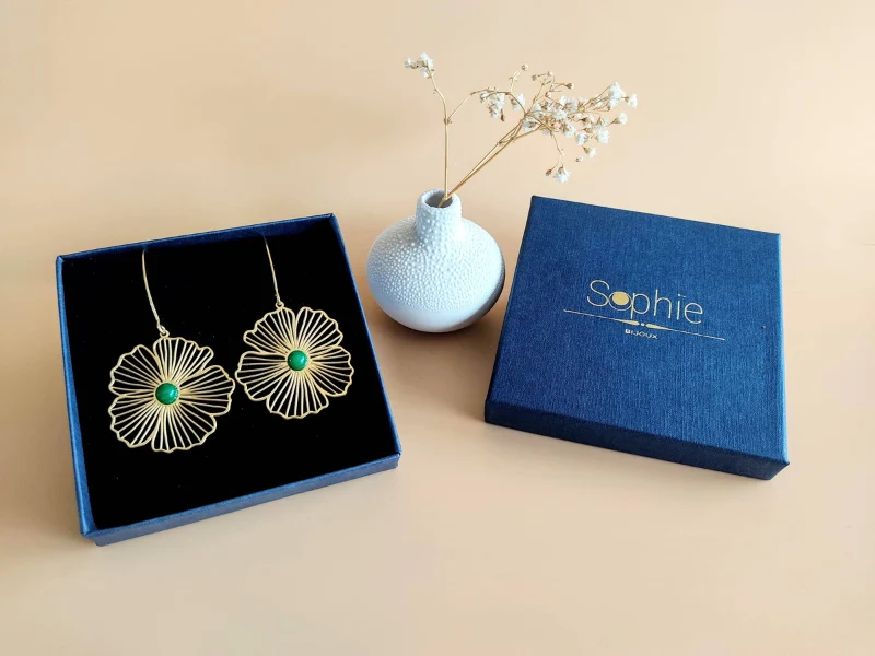 Boucles d'oreilles fleurs La Naturelle