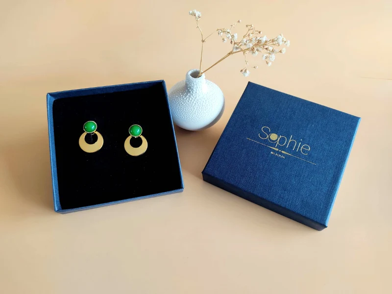 Boucles d'oreilles 3en1 L'Aventurière
